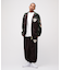 VELOUR RAGLAN SLEEVE STAND ZIP A.C.D