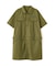 SHORT-SLEEVE MILITARY MINI SHIRT DRESS