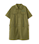 SHORT-SLEEVE MILITARY MINI SHIRT DRESS