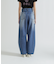 WAPPEN BARREL LEG DENIM PANTS