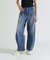WAPPEN BARREL LEG DENIM PANTS