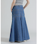 DENIM MERMAID CARGO SKIRT