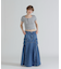 DENIM MERMAID CARGO SKIRT