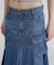 DENIM MERMAID CARGO SKIRT