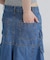 DENIM MERMAID CARGO SKIRT