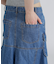 DENIM MERMAID CARGO SKIRT