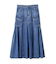 DENIM MERMAID CARGO SKIRT