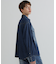 《WOMAN》DENIM SHIRT WITH GRAFFITI PRINT