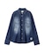 《WOMAN》DENIM SHIRT WITH GRAFFITI PRINT