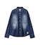 《WOMAN》DENIM SHIRT WITH GRAFFITI PRINT