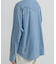 《WOMAN》DENIM SHIRT WITH GRAFFITI PRINT