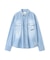 《WOMAN》DENIM SHIRT WITH GRAFFITI PRINT