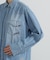 《WOMAN》DENIM SHIRT WITH GRAFFITI PRINT