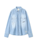 《WOMAN》DENIM SHIRT WITH GRAFFITI PRINT