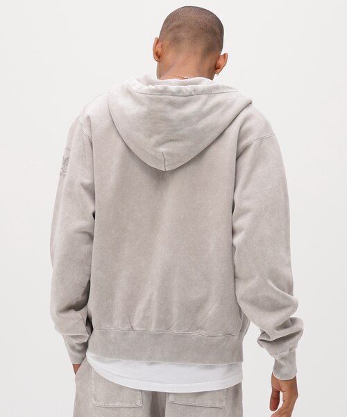 ACID WASH ZIP UP HOODIE｜アヴィレックスの通販｜&mall（アンドモール