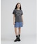 《WOMAN／直営店限定》FADE WASH T‐SHIRT WITH STAR EMBROIDERY