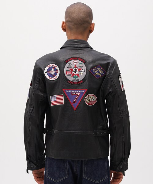 ANJ4 JACKET BLACK ACES｜アヴィレックスの通販｜&mall（アンドモール