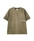 AGED-LOOK S／S NAVY STENCIL T-SHIRT