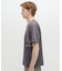 AGED-LOOK S／S NAVY STENCIL T-SHIRT