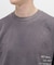 AGED-LOOK S／S NAVY STENCIL T-SHIRT