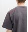 AGED-LOOK S／S NAVY STENCIL T-SHIRT