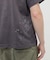 AGED-LOOK S／S NAVY STENCIL T-SHIRT