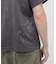 AGED-LOOK S／S NAVY STENCIL T-SHIRT