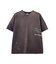 AGED-LOOK S／S NAVY STENCIL T-SHIRT