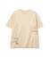 AGED-LOOK S／S NAVY STENCIL T-SHIRT