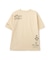 AGED-LOOK S／S NAVY STENCIL T-SHIRT