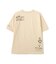 AGED-LOOK S／S NAVY STENCIL T-SHIRT