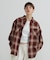 <WOMAN>OMBRE CHECK SHIRT