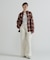 <WOMAN>OMBRE CHECK SHIRT