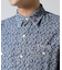 FLORAL PATTERN DENIM WORK L／S SHIRT