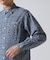 FLORAL PATTERN DENIM WORK L／S SHIRT