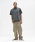 《A.A.R.C》FADED PATCHED S／S ZIP WORK SHIRT