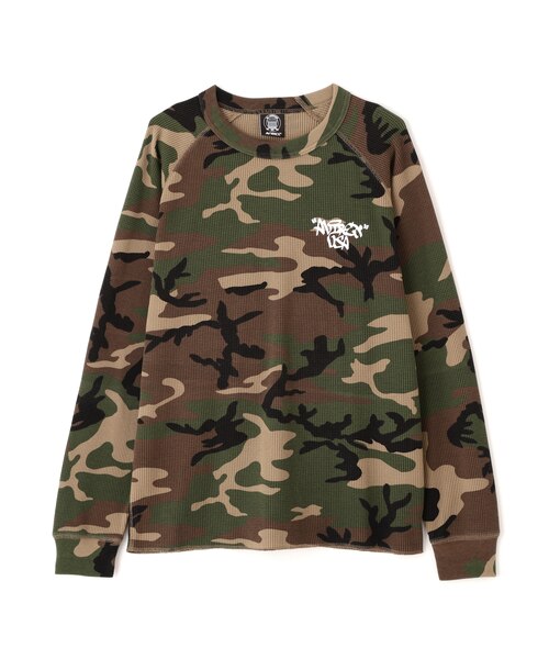 直営店限定》MINI WAFFLE CAMO RAGLAN L／S T-SHIRT｜アヴィレックスの