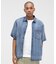 WIND THROUGH DENIM S／S SHIRTS