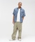 WIND THROUGH DENIM S／S SHIRTS