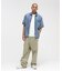 WIND THROUGH DENIM S／S SHIRTS