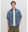 WIND THROUGH DENIM S／S SHIRTS