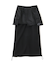 NYLON×DOUBLE KNIT LAYERED SKIRT／ナイロン×ダブルニットレイヤードスカート