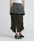 NYLON×DOUBLE KNIT LAYERED SKIRT／ナイロン×ダブルニットレイヤードスカート
