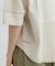 《WOMAN》3／4SLEEVE WAFFLE MIX T-SHIRT／ワッフルミックスTシャツ