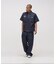 《AVIREX × UNIVERSAL OVERALL》NAVY POSTAL HALF ZIP SHIRT