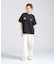 《WOMAN》STITCH EMBROIDERY LOGO T-SHIRT