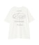 《WOMAN》STITCH EMBROIDERY LOGO T-SHIRT