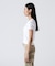 《DAILY／WOMAN》 S／S HENLEY NECK T-SHIRT
