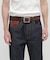 《直営店限定》COW LEATHER BELT DOUBLE PIN
