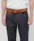 《直営店限定》COW LEATHER BELT DOUBLE PIN